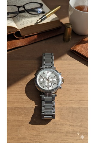 For Motion Erkek Kol Saati Gümüş Renk, Gümüş Kadran - Fm.13675fm.01, 2 Yıl Garantili Gümüş