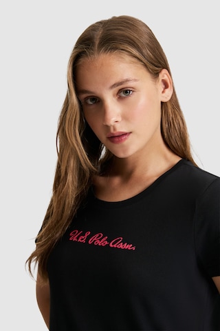 U.s. Polo Assn. Kadın Siyah Tişört Basic 50323450-vr046