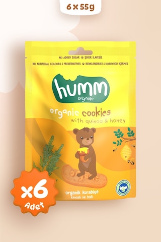 Humm Organik Ballı Kinoalı Kurabiye 6 x 55 G