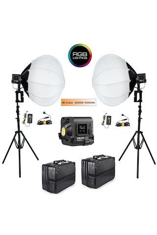 Yongnuo Ynlux100-rgb Led Işık 2'li Lantern Softbox Set