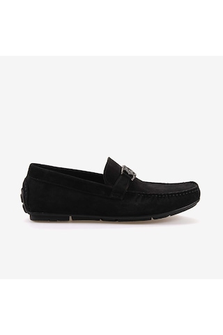 Mocassini Tokalı Erkek Loafer M584 Siyah Suet