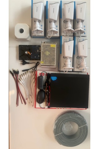 6'lı Güvenlik Kamerası Seti - 5mp Sony Seculens Kdj-6s-8w-kk-p
