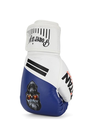 Titan Sport Mavi Beyaz Kurukafa Desenli Boks Eldiveni 2'li Set Çok Renkli