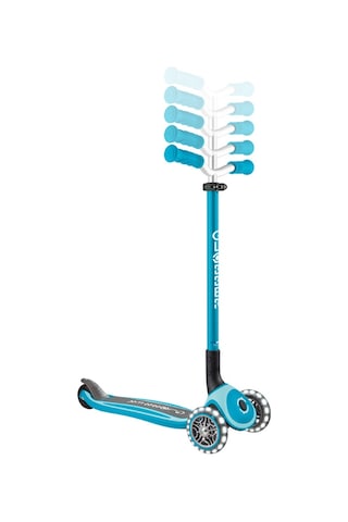 Globber Master Işıklı Katlanabilir Scooter - Okyanus Mavisi Mavi
