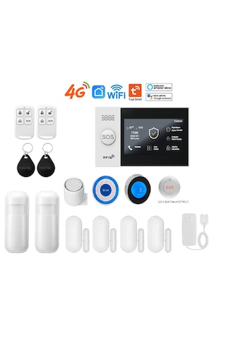 Obiem Akıllı Ev Güvenlik Alarm Sistemleri Kolay Kurulum Sim Kart/google Asistan/amazon Alexa/uzaktan Bağlantı