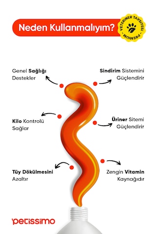 Petissimo Care Multivitamin Kedi Maltı - Tüy Dökülmesini Engelleyici Malt Paste