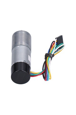 Dianziye 12v 280rpm Hall Kodlayıcıli Dc Redüksiyon Motoru, Akıllı Araçlar İçin Sürtünme Dayanıklı Metal Gövde, Hız Ölçümü Ve Sinyal Geri Bildirimi