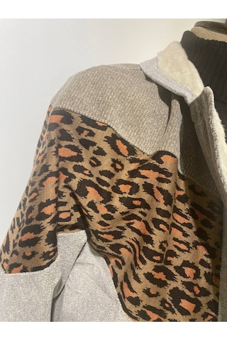 Kadın Aztek Unisex Retro Bomber Oversize Desenli Ceket Gflg4 Çok Renkli