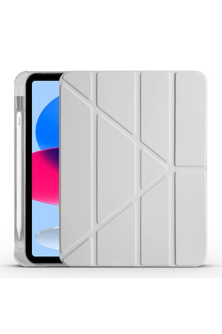 Apple Uyumlu iPad 11.nesil A16 11inç/10.nesil 10.9inç 2025 İle Kılıf Katlanabilir Standlı 360 Yumuşak Kalem Bölmeli Kapak Tablet Kılıfı