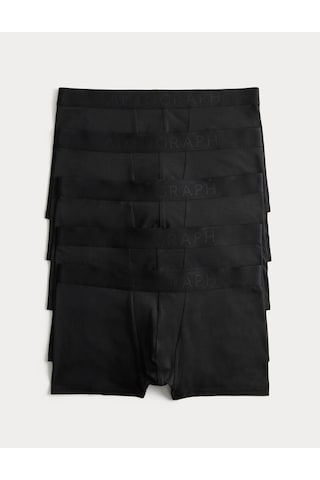 Marks & Spencer 5'li Pamuk Karışımlı Cool & Fresh Trunk Seti T14006135a Siyah