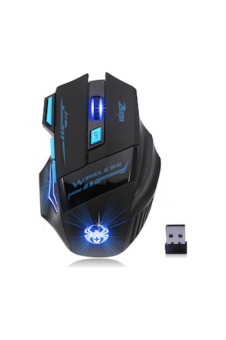 Mufunye Zelotes F14 Kablosuz 2400 Dpı 7 Tuşlu Rgb Aydınlatmalı Profesyonel Oyuncu Faresi F-14