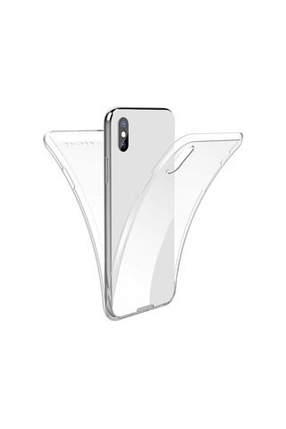 Apple Uyumlu iPhone X Kılıf Zore Enjoy Kapak Renksiz