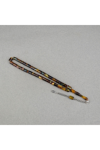 Arizona Katalin Alpaka Püskül Kesme Kesim 7x10mm Tesbih- Sedefli Çok Renkli
