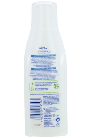 Nivea Aloe Vera Ve Hyaluronik Asitli Yüz Temizleme Sütü 200 Ml Normal Ve Kuru Ciltler İçin