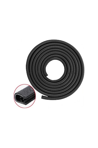 Siyah Renk Araç Kapı Koruma Fitili Kapı Çarpma Çizik Önleyici N11.4171