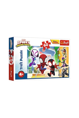 Trefl Spidey Ve Mucizevi Arkadaşları 60 Parça Puzzle - Marvel Lisanslı Eğitici Çocuk Yapboz 4+ Yaş