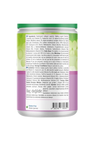 Natures Supreme Beauty Collagen Powder 360 Gr Aromasız
