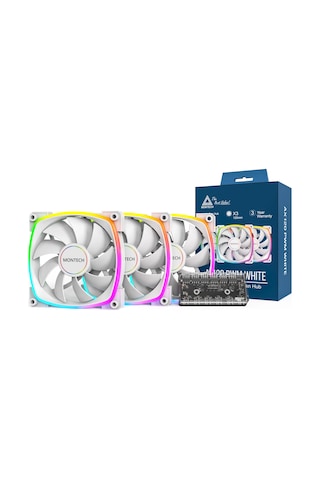 Montech Ax 120mm - Pwm Fan - Sessiz Performans - Yüksek Hızlı 1600pwm - Hdb Rulmanlı Üst Düzey Dayan 64352129