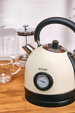 Emsan Turtle Kettle Cream