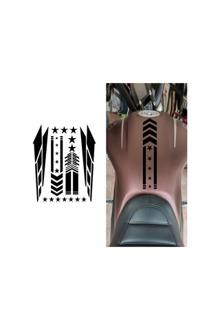 Monyee Motorcycle Dekoratif Vinil Sticker Seti Siyah - Kolay Kurulum, Dayanıklı, Fiyak, Tank, Gövde Dıy Dekorasyonu