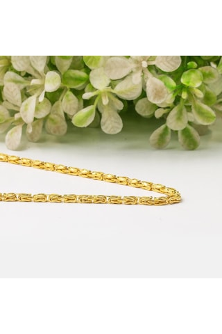 Bilezikci 14 Ayar Altın 3 mm. Kral Zincir 60 CM 14KRZ603