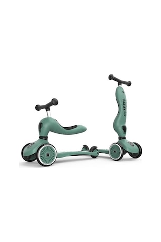 Oturaklı Çocuk Scooter - Yeşil Renkli Ve Dayanıklı Tasarım Açık Mavi