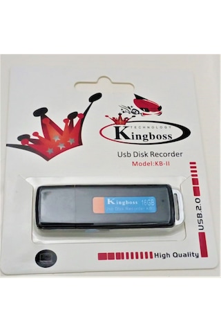 Kingboss 16 GB Usb 2.0 Taşınabilir Mini Ses Kayıt Cihazı Kingboss 16 GB Usb 2.0 Taşınabilir Mini Ses Kayıt Cihazı
