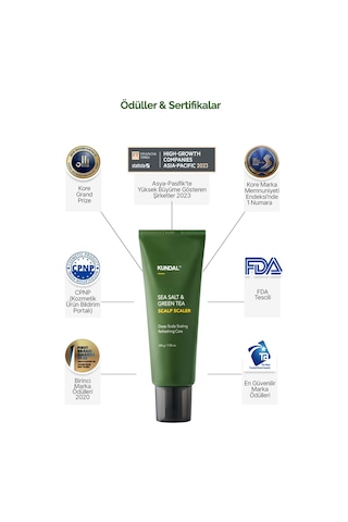 Kundal Arındırıcı Ferahlatıcı Saç Derisi Peelingi Sea Salt & Green Tea Scalp Scaler 200 G