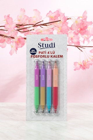 Studi Pati 4'lü Çift Taraflı Fosforlu Kalem