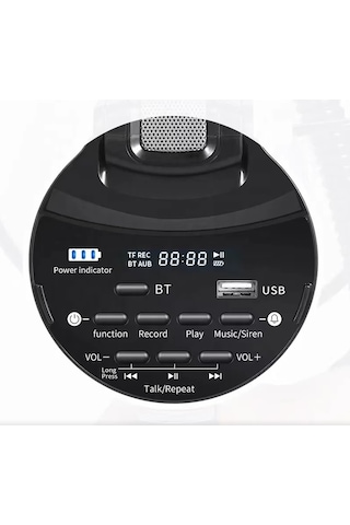 Notel 106u Bluetoothlu Megafon 80w Beyaz