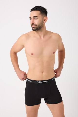Velmore Erkek Boxer 12 Li Kutu Nefes Alan Pamuk Kumaş Sıkmayan Esnek Bel Lastikli S 5xl Siyah-beyaz