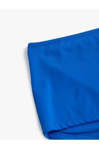 Koton Yüksek Bel Şortlu Bikini Altı Saks 4sak00050mm Saks Mavi