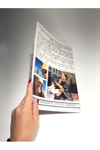 Doğum Günü Gazetesi Kişiye Özel Doğum Günü Hediyesi Beyaz