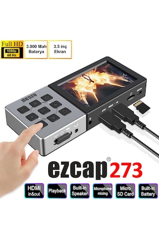 Ezcap273 1080P 60Hz Hdmı Video Recorder Portatif Video Kaydedici