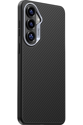 Galaxy Uyumlu S26 Uyumlu Kılıf Karbon Fiber M-safe Özellikli Benks Hybrid Armorpro 600d Kevlar Kapak Siyah Siyah