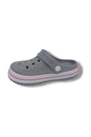 Zerhan Cflex 22233 Kadın Gri Beyaz Pembe Sabo Terlik Sandalet Gri