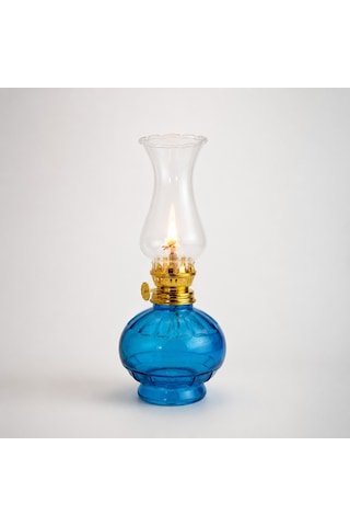 İdare Kandil Nostalji Gaz Lambası Mini Mavi
