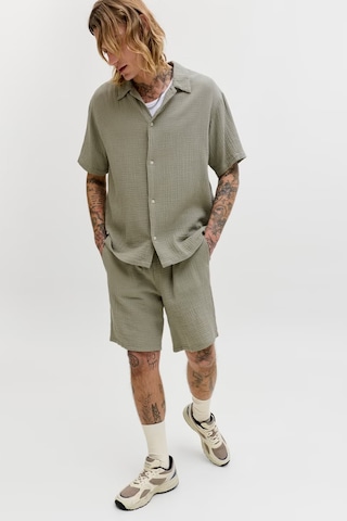Jack & Jones Pants Studio Jpstjaıden Pamuk Relaxed Fit Short Erkek Short 12274758 Yeşil