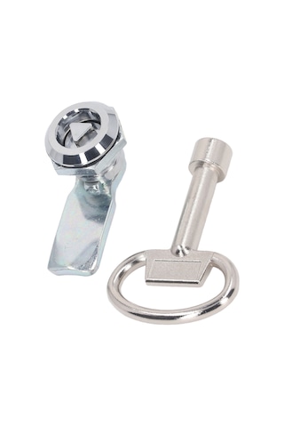 Samdoo Zinc Alloy Chrome Cam Kilit Seti, Üçgen Silindirli Dolap Kilit Ve Anahtar, Güvenli Kilitleme, Dayanıklı Ve Çeşitli Kullanim Alanları