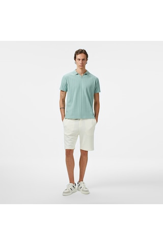 Nautica Erkek Yeşil Classic Fit Polo Yaka T-shirt Düz K55560t Yeşil