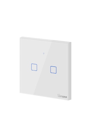 Sonoff T0-EU-2C Akıllı Dokunmatik Duvar Anahtarı 2 Kanallı