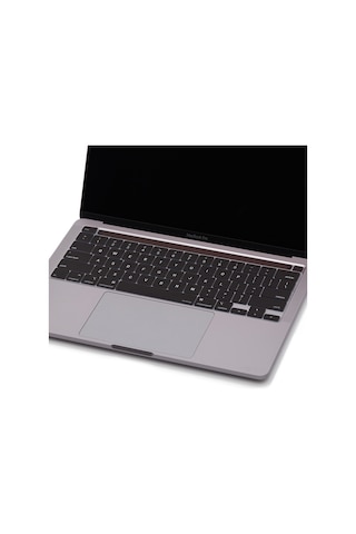 Apple Uyumlu MacBook Pro Klavye Koruyucu M1-m2 13inç Us-abd İngilizce Touchbarlı A2338 A2289 A2251 A2141 Siyah
