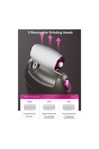 Moveevo Elektrikli Ayak Öğütücü Elektronik Ölü Deri Temizleme Ayak Bakım Aletleri Tırnak Sanatı Cilt Pürüzsüz Ayak