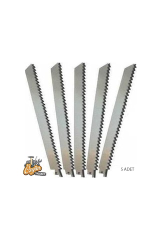 Tilki Kuyruğu Testeresi 5 Adet Kemik Kesmebıçağı Ağaç Kesme Uzun