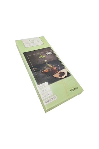 Adk 100 Lü 1 Litre Çay Filtresi Torbası Demlik Filtre Cin354