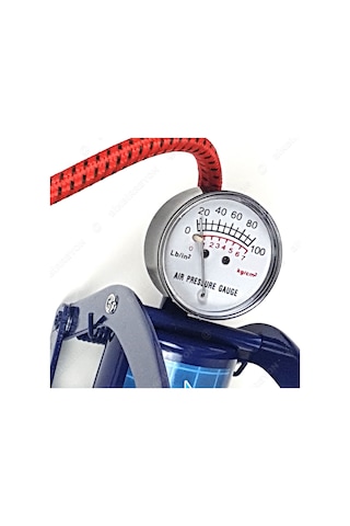 Pistonlu Ayak Pompası Bisiklet Motorsiklet Pompa 100mm Ee025 Çok Renkli