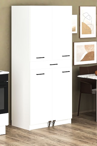 Misa Çok Amaçlı Çekmeceli Kahve Köşesi, Kiler Dolabı, Mutfak Erzak Dolabı Beyaz