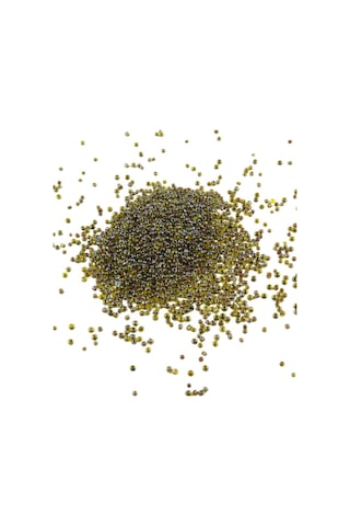 08 Kum Boncuk İçten Boyalı Yeşil Limon Sarısı 3 Mm 100 Gr 6000 Adet