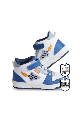 Denokids Roket Erkek Çocuk Beyaz Sneakers Spor Ayakkabı