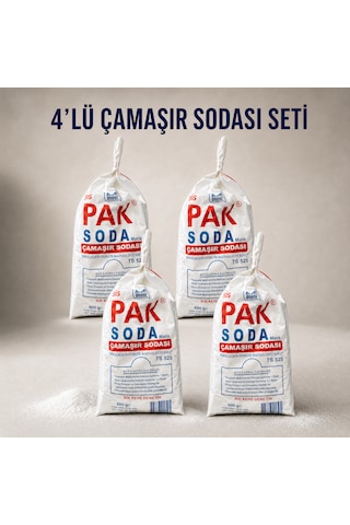 4'lü Toz Çamaşır Soda Sepeti
